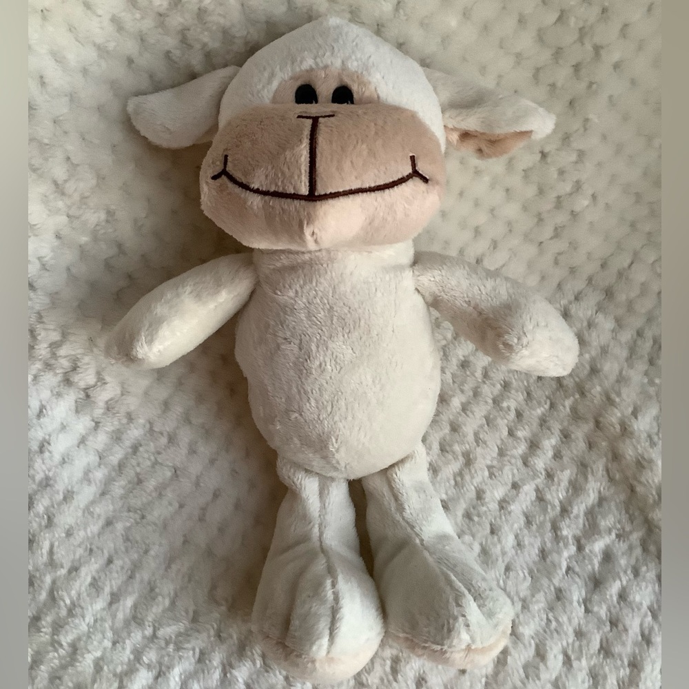 KINDER Surprise Ferrero Beige Plush Lamb Stuffed Animal Toy